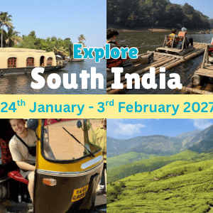 South India kerala group trip January 2027